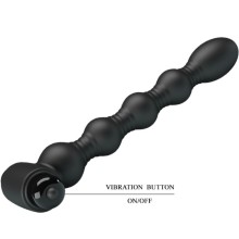 PRETTY LOVE - LYNN SILICONE ANAL PLUG 10 VIBRAZIONI NERO