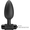 PRETTY LOVE - VIBRA BUTT PLUG 2 ANAL PLUG 10 VIBRAÇÕES PRETO