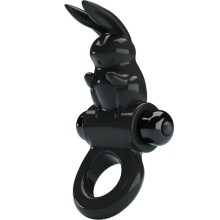 PRETTY LOVE - ANELLO VIBRATORE CONIGLIO ECCITANTE 10 VIBRAZIONI NERO