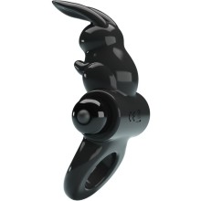 PRETTY LOVE - ANELLO VIBRATORE CONIGLIO ECCITANTE 10 VIBRAZIONI NERO