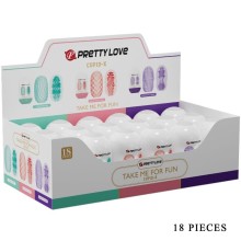 PRETTY LOVE - CUPID X 18 MASTURBATEURS POUR HOMMES DIFFÉRENTES TEXTURES