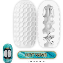 PRETTY LOVE - MASTURBADOR MASCULINO HOT WAVE SILICONE BRANCO