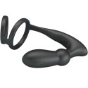 PRETTY LOVE - EMONI PENISRING + ANAL PLUG 12 VIBRATIONEN SCHWARZ