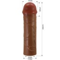 PRETTY LOVE - NILE PENIS SLEEVE WITH 2.5 CM EXTENSION MULATTO