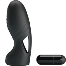 PRETTY LOVE - ALAN VIBRATEUR DE DOIGTS EN SILICONE NOIR