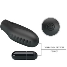 PRETTY LOVE - GILO SILICONE FINGER VIBRATOR BLACK