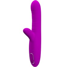 PRETTY LOVE - ANGELIQUE MULTIFUNCTION VIBRATOR + CLITORIS STIMULATOR PURPLE