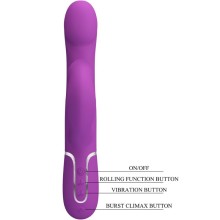 PRETTY LOVE - 4 IN 1 MULTIFUNCTION VIBRATOR STIMULATOR PURPLE