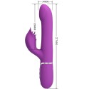 PRETTY LOVE - VIBRATEUR ET STIMULATEUR MULTIFONCTION 4 EN 1 VIOLET