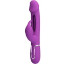 PRETTY LOVE - KAMPAS 3 IN 1 MULTIFUNCTION RABBIT VIBRATOR PURPLE