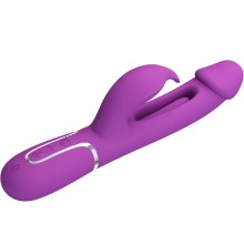 PRETTY LOVE - KAMPAS 3 IN 1 MULTIFUNCTION RABBIT VIBRATOR PURPLE