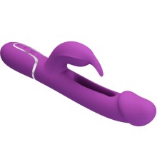 PRETTY LOVE - KAMPAS 3 IN 1 MULTIFUNCTION RABBIT VIBRATOR PURPLE