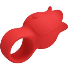 PRETTY LOVE - JAE ROSE SHAPED FINGER VIBRATOR 10 VIBRATIONS RED