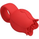 PRETTY LOVE - JAE ROSE SHAPED FINGER VIBRATOR 10 VIBRATIONS RED