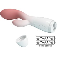 PRETTY LOVE - VIBRADOR BRILHANTE DO PONTO G + ESTIMULADOR DE CLITÓRIS 30 VIBRAÇÕES ROSA