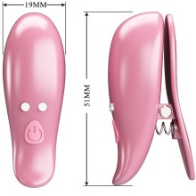 PRETTY LOVE - CAILEY NIPPLE CLAMPS 10 VIBRAÇÕES CONTROLE REMOTO