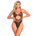 SUBBLIME - 955212 BODY TRASPARENTE CON PIZZO NERO CAVATO S/M