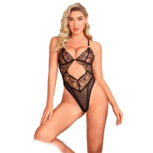 SUBBLIME - 955212 TRANSPARENTER BODY MIT SCHWARZER HOHLSPITZE S/M