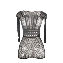 SUBBLIME - 951931 SHORT FISHNET DRESS WITH BARE BACK ONE SIZE