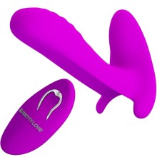 PRETTY LOVE - MASSAGER VIBRATOR 12 VIBRATIONEN FERNBEDIENUNG LILA