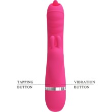 PRETTY LOVE - VIBRATEUR LAPIN MULTIFONCTION PHOENIX ROSE