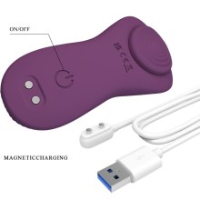 PRETTY LOVE - MANE LAY ON CLITORIS MASSAGER 10 VIBRATIONS REMOTE CONTROL PURPLE