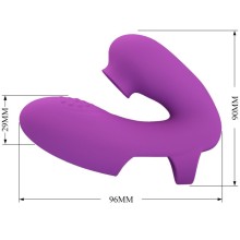 PRETTY LOVE - VIBRADOR DE DEDO ATHENA COM ESTIMULADOR DE