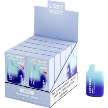 LOST MARY - BM600 NICOTINA VAPER 2% DESCARTÁVEL AZUL RAZZ CHERRY