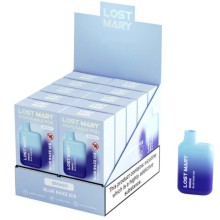 LOST MARY - BM600 NICOTINA VAPER 2% DESCARTÁVEL AZUL RAZZ ICE