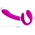 PRETTY LOVE - VALERIE DOPPEL-STRAP-ON-VIBRATOR 12 VIBRATIONEN LILA