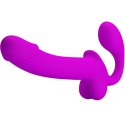 PRETTY LOVE - KELPIE DOUBLE STRAP-ON STIMULATOR PURPLE