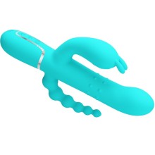 PRETTY LOVE - CAMMY 4 EN 1 VIBRATEUR MULTIFONCTION TRIPPLE RABBIT BLEU