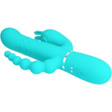 PRETTY LOVE - CAMMY 4 EN 1 VIBRATEUR MULTIFONCTION TRIPPLE RABBIT BLEU