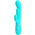 PRETTY LOVE - SHANIA TRIPLE RABBIT MULTIFUNCIONAL VIBRADOR 3 EM 1 AZUL