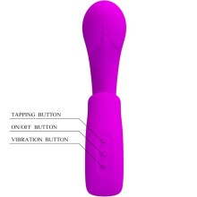 PRETTY LOVE - SIBEL SIBEL VIBRADOR PONTO G + ESTIMULADOR DE
