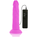 DIVERSIA - DILDO VIBRANT FLEXIBLE VIOLET 23 CM -O- 4.3 CM