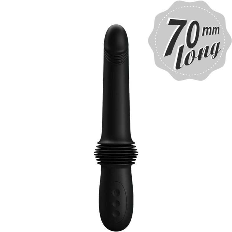 PRETTY LOVE - PAZUZU VIBRATOR 3 STOSSMODI SCHWARZ