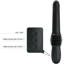 PRETTY LOVE - VIBRADOR PAZUZU 3 MODOS DE IMPULSO PRETO