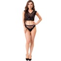 LIVCO CORSETTI FASHION - ELIN LC 20212 BRA + CALCINHA PRETO L/XL