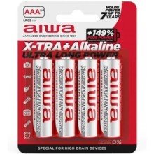 AIWA - X-TRA ALKALINE AAA ALKALINE BATTERY LR03 BLISTER*4