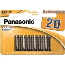 PANASONIC - BATERIA ALCALINA BRONZE AAA LR03 BLISTER*20