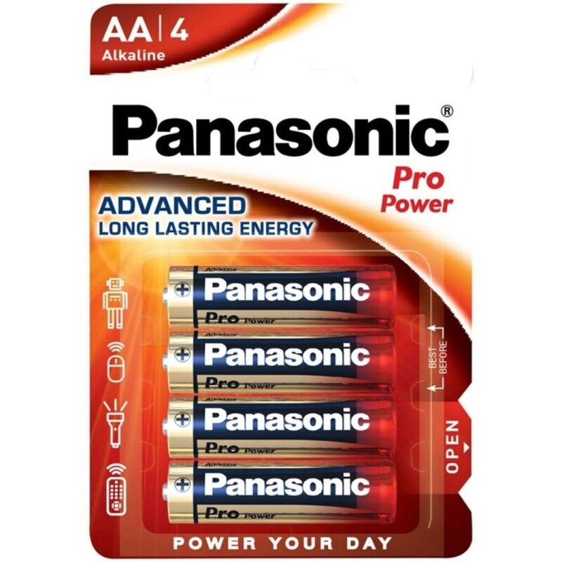 PANASONIC - PRO POWER ALKALINE AA BATTERIE LR6 BLISTER*4