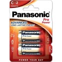 PANASONIC - PRO POWER ALKALINE C BATTERIE LR14 BLISTER*2