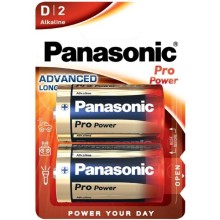 PANASONIC - BATERIA ALCALINA D PRO POWER LR20 BLISTER*2