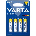 VARTA - ENERGY ALKALINE BATTERIE AAA LR03 BLISTER*4