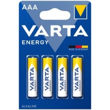 VARTA - ENERGY ALKALINE BATTERIE AAA LR03 BLISTER*4