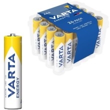 VARTA - ENERGY BATTERIA ALCALINICA AAA LR03 CONFEZIONE*24 BATTERIE