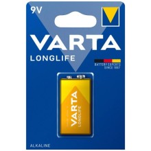 VARTA - PILE ALCALINE LONGUE DURÉE 9V LR61 BLISTER*1