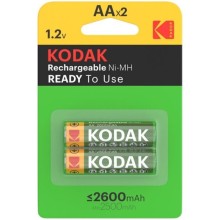 KODAK - BLISTER DE PILES RECHARGEABLES HR6 AA 2600mAh*2