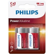 PHILIPS - PILHA ALCALINA DE ALIMENTAÇÃO C LR14 BLISTER*2